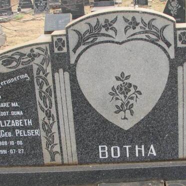 BOTHA Reinier Johannes 1899-1970 & Martha Elizabeth Magdalena PELSER 1908-1991