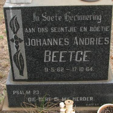 BEETGE Johannes Andries 1962-1964