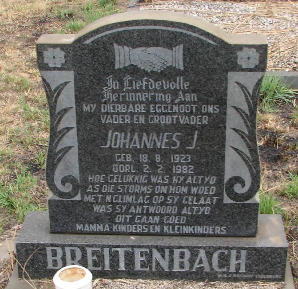 BREITENBACH Johannes J. 1923-1982