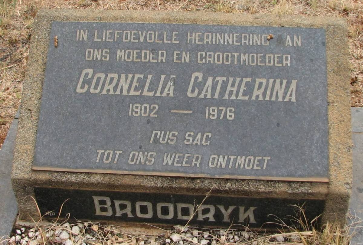 BROODRYK Cornelia Catherina 1902-1976