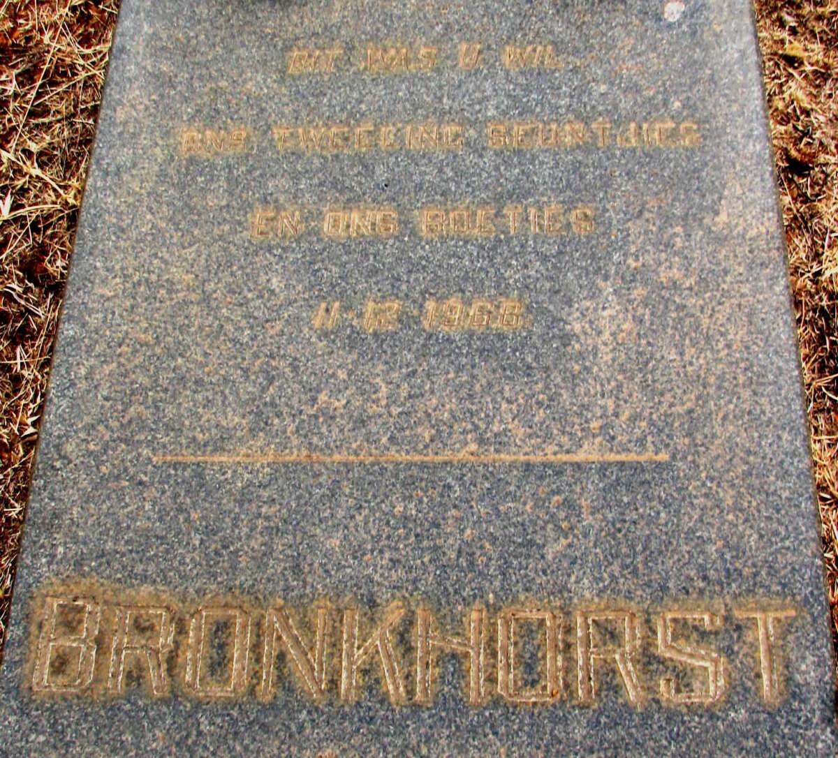 BRONKHORST -1966