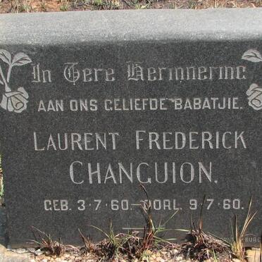 CHANGUION Laurent Frederick 1960-1960