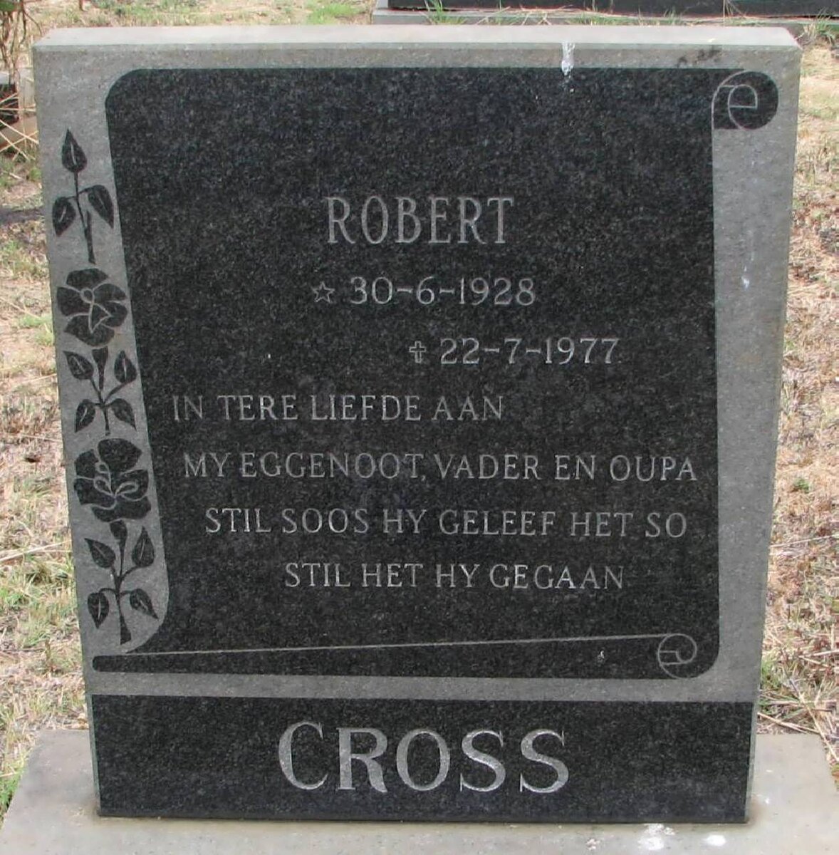 CROSS Robert 1928-1977