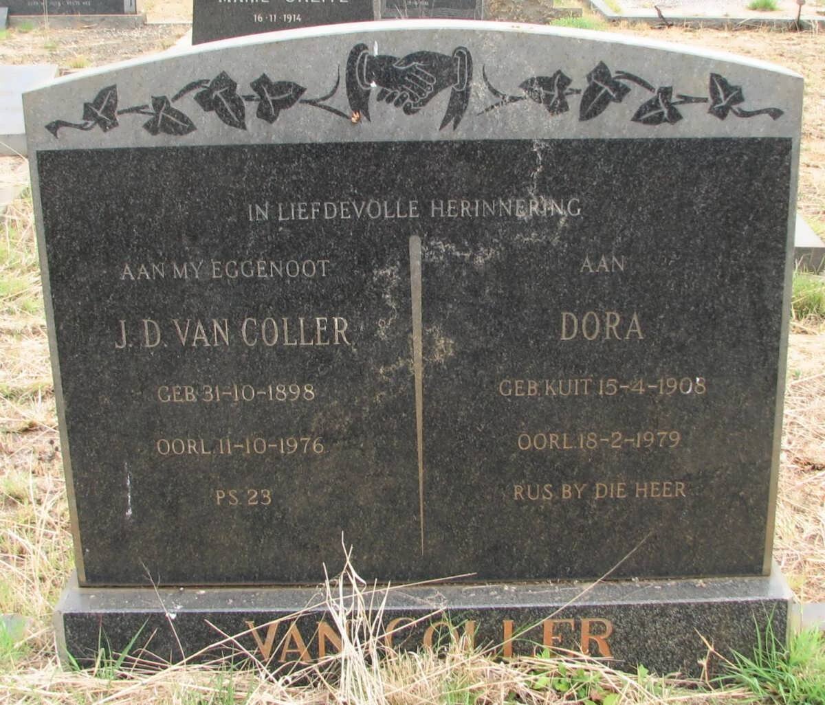 COLLER J.D., van 1898-1976 &amp; Dora KUIT 1908-1979