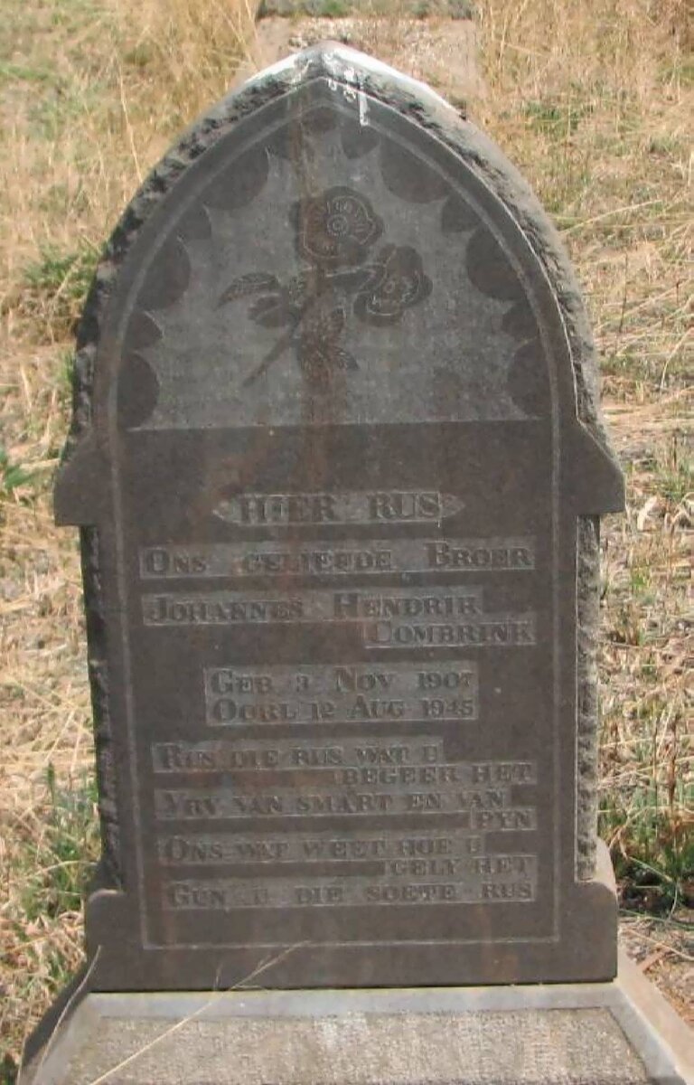 COMBRINK Johannes Hendrik 1907-1945