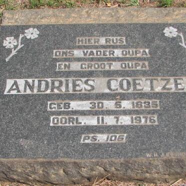 COETZEE Andries 1885-1976