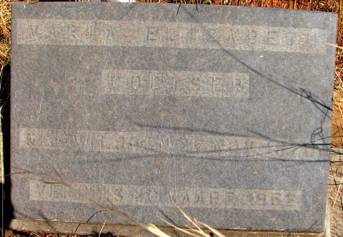 COETSER Maria Elizabeth 1871-1952