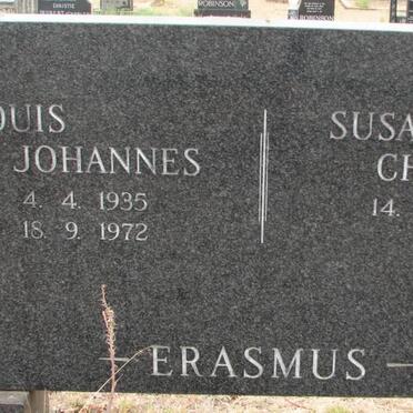 ERASMUS Louis Johannes 1935-1972 &amp; Susanna Christina 1938-