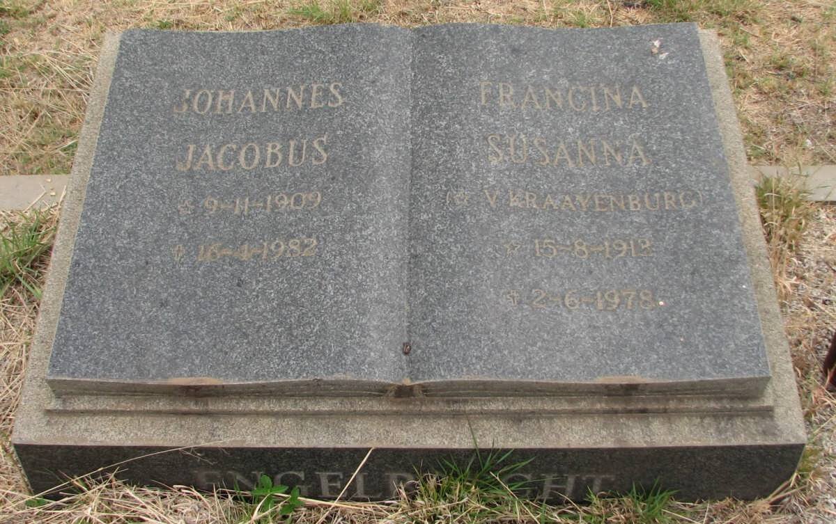 ENGELBRECHT Johannes Jacobus 1909-1978 &amp; Francina Susanna VAN KRAAYENBURG 1913-1978