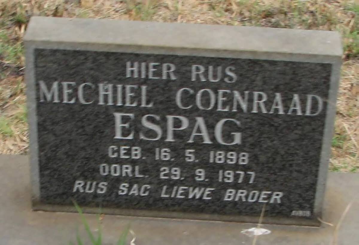 ESPAG  Mechiel Coenraad 1898-1977