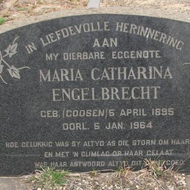 ENGELBRECHT Maria Catharina nee GOOSEN 1895-1964
