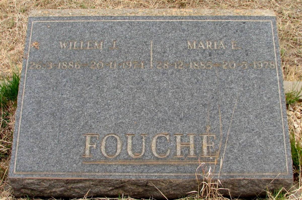 FOUCHE Willem J. 1886-1974 &amp; Maria E. 1885-1978