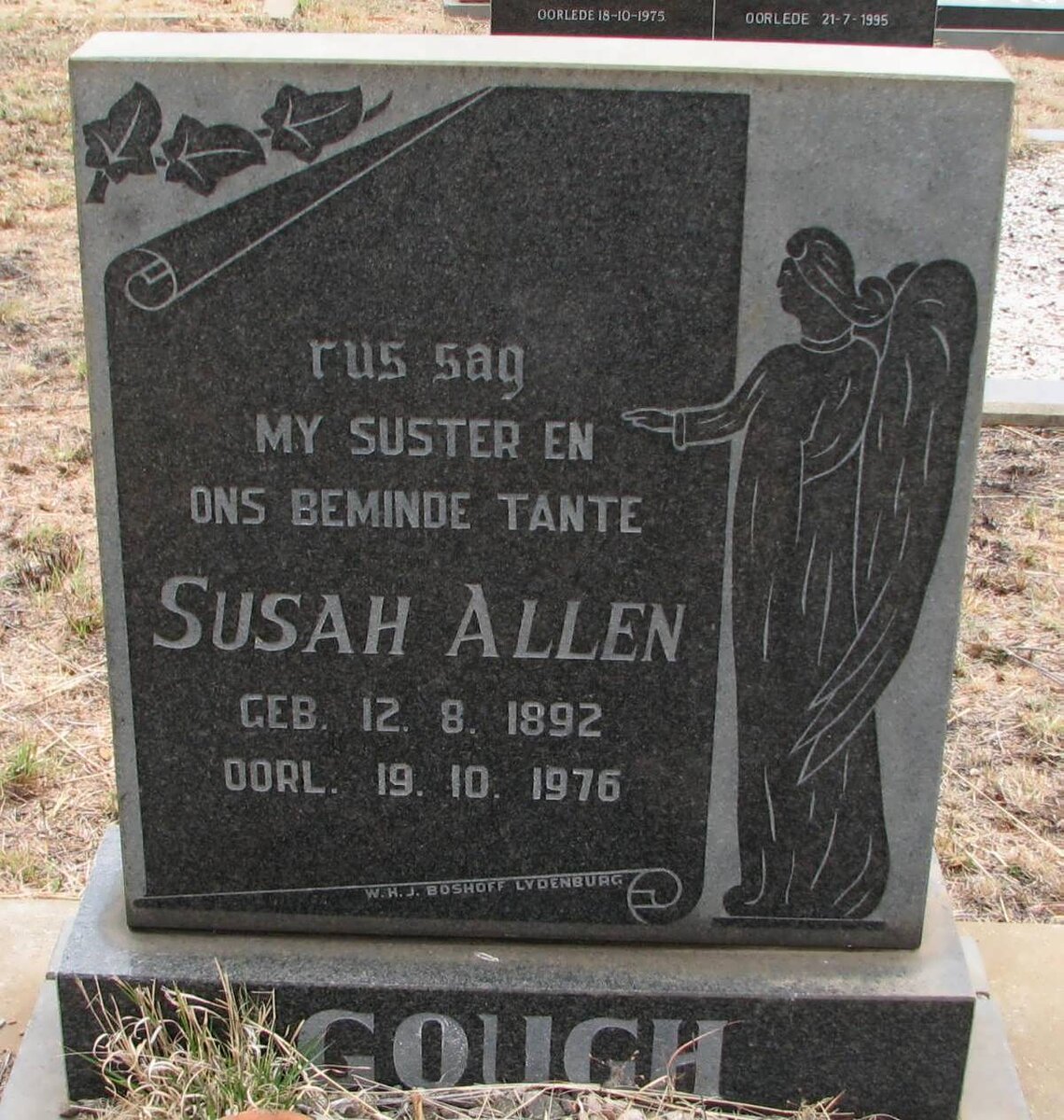 GOUGH Susah Allen 1892-1976