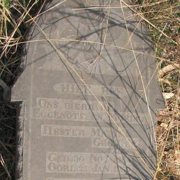 GROBLER Hester Maria 1904-1950