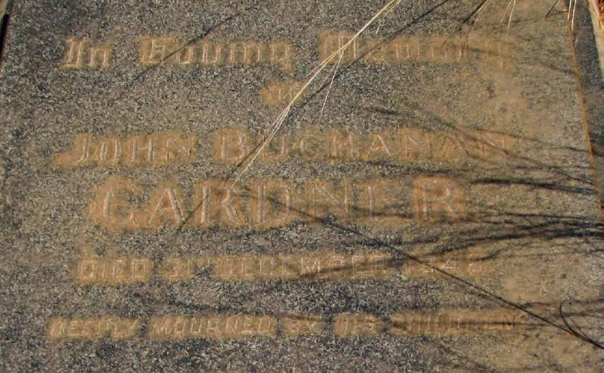 GARDNER John Buchanan -1948