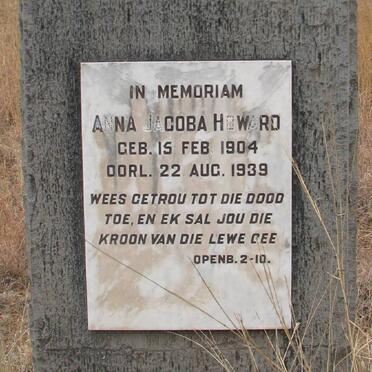 HOWARD Anna Jacoba 1904-1939