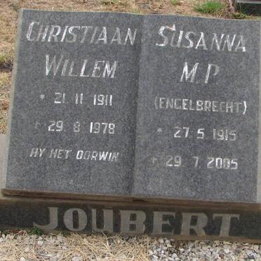 JOUBERT Christiaan Willem 1911-1978 &amp; Susanna M.P. ENGELBRECHT 1915-2005