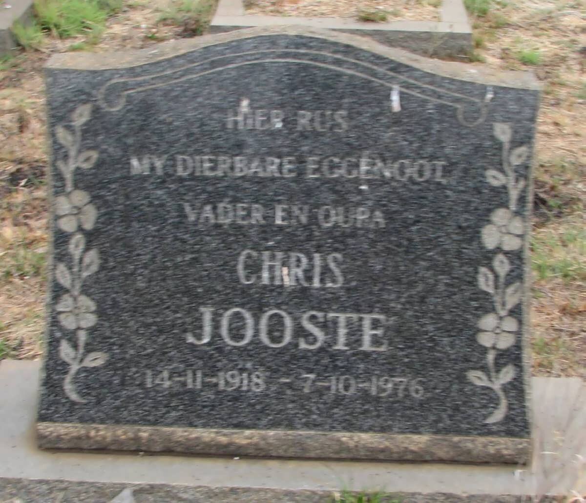 JOOSTE Chris 1918-1976