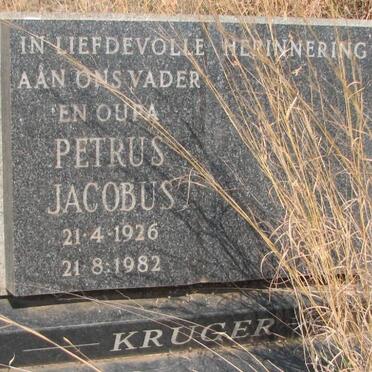 KRUGER Petrus Jacobus 1926-1982