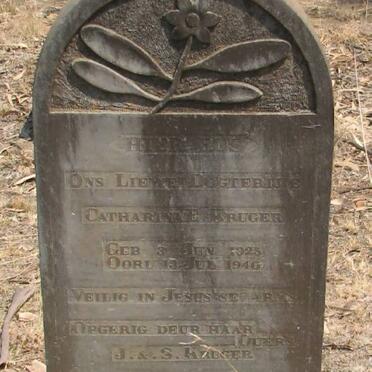 KRUGER Catharina E. 1925-1940