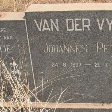 VYVER Johannes Petrus, van der 1907-1966