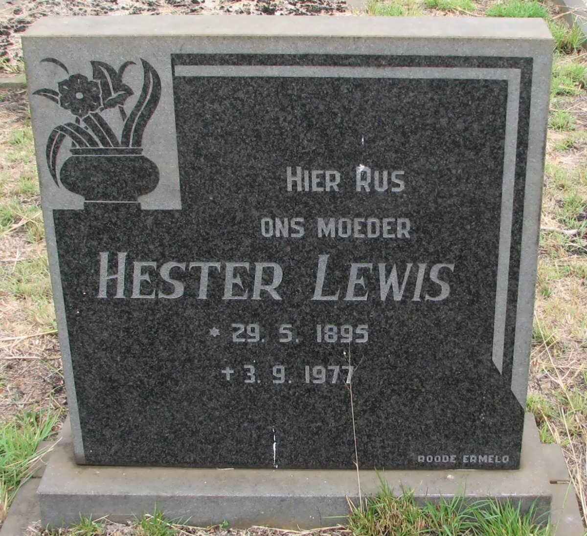 LEWIS Hester 1895-1977