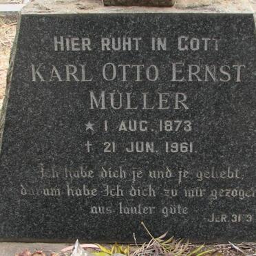 MÜLLER Karl Otto Ernst 1873-1961