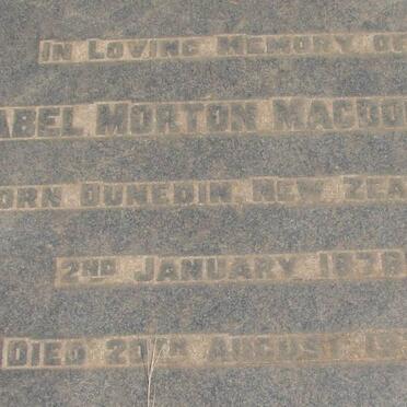 MACDOKALL Mabel Morton 1876-1930