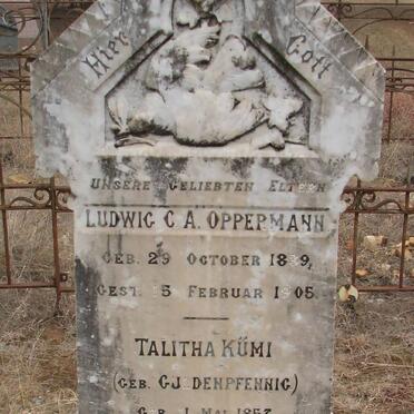 OPPERMANN Ludwig C.A. 1839-1905 &amp; Talitha Kumi  GOLDENPHENNIG 1857-1904