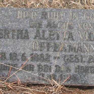 OPPERMANN Bertha Aletta Victorine 1882-1966