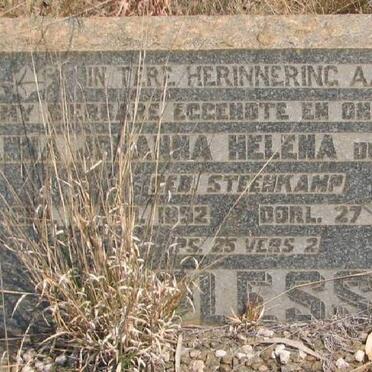 PLESSIS Anna Johanna Helena, du nee STEENKAMP 1892-1958