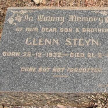 STEYN Glenn 1932-1957
