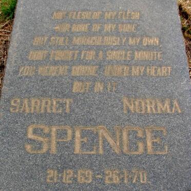 SPENCE Saret Norma 1969-1970
