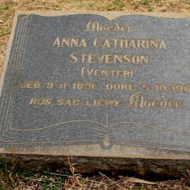 STEVENSON Anna Catharina nee VENTER 1891-1964