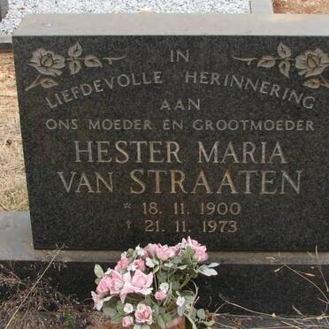 STRAATEN Hester Maria, van 1900-1973