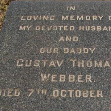 WEBBER Gustav Thomas -1943