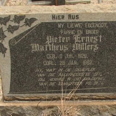 WILLERS Pieter Ernest Mattheus 1929-1962
