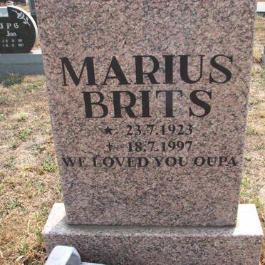 BRITS Marius 1923-1997