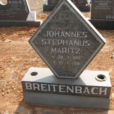 BREITENBACH Johannes Stephanus Maritz 1919-1991