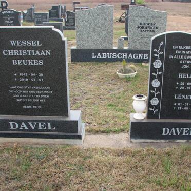 DAVEL Wessel Christiaan Beukes 1942-2010 &amp; Heléne 1942-2005 :: DAVEL Lênetjie 1995-2005