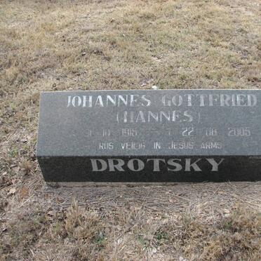 DROTSKY Johannes Gottfried 1915-2005