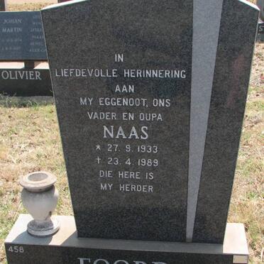 FOORD Naas 1933-1989