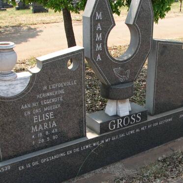 GROSS Elise Maria 1949-1990