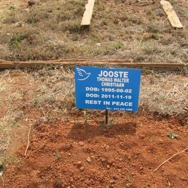 JOOSTE Thomas Walter Christiaan 1995-2011