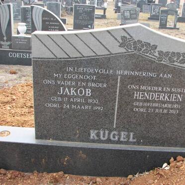 KÜGEL Jakob 1930-1996 &amp; Henderkien 1931-2013