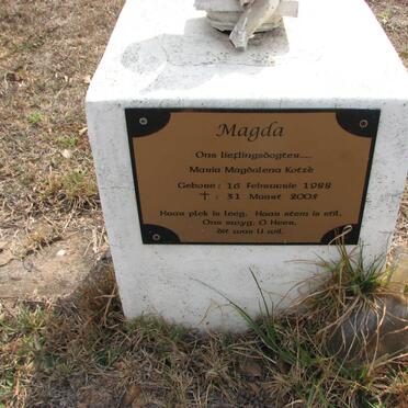 KOTZÉ Maria Magdalena 1988-2005