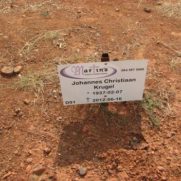 KRUGEL Johannes Christiaan 1937-2012