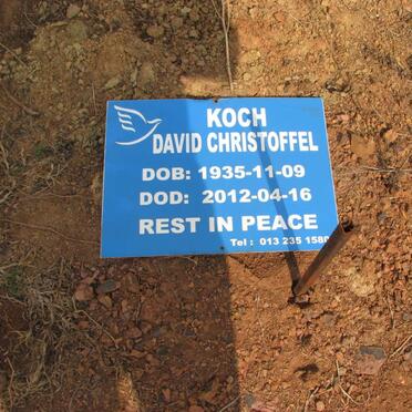 KOCH David Christoffel 1935-2012