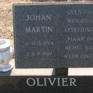 OLIVIER Johan Martin 1974-1989