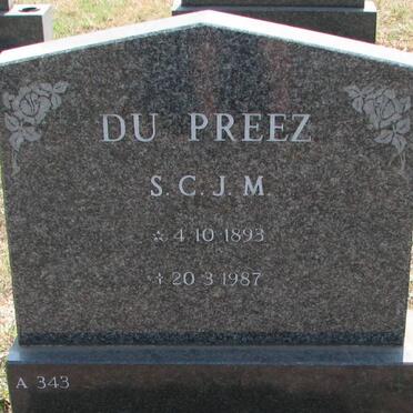 PREEZ S.C.J.M., du 1893-1987